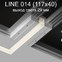 Светильник встраиваемый потолочный гипсовый LINE 014