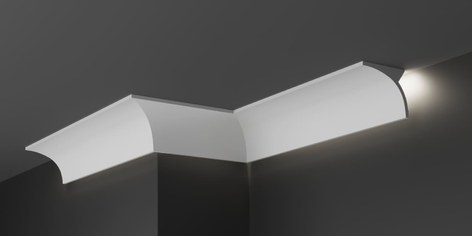 Карниз потолочный гипсовый с подсветкой КГС 008 5