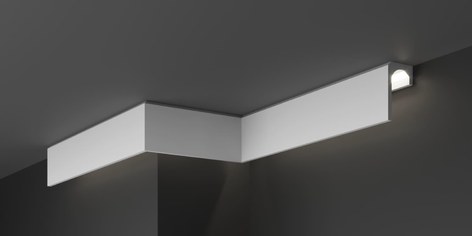 Карниз потолочный гипсовый с подсветкой КГС 014 2