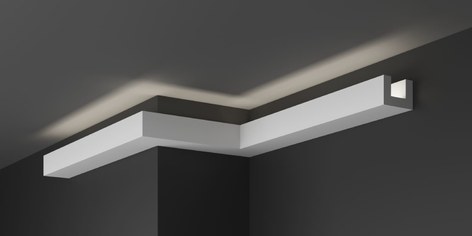 Карниз потолочный гипсовый с подсветкой КГС 014 4