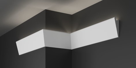 Карниз потолочный гипсовый с подсветкой КГС 016 2