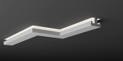Карниз потолочный гипсовый с подсветкой КГС 062
