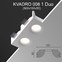 Светильник встраиваемый точечный гипсовый KVADRO 008 1 Duo