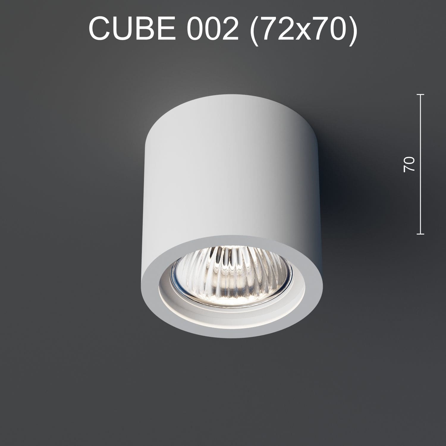 Светильник накладной гипсовый CUBE 002