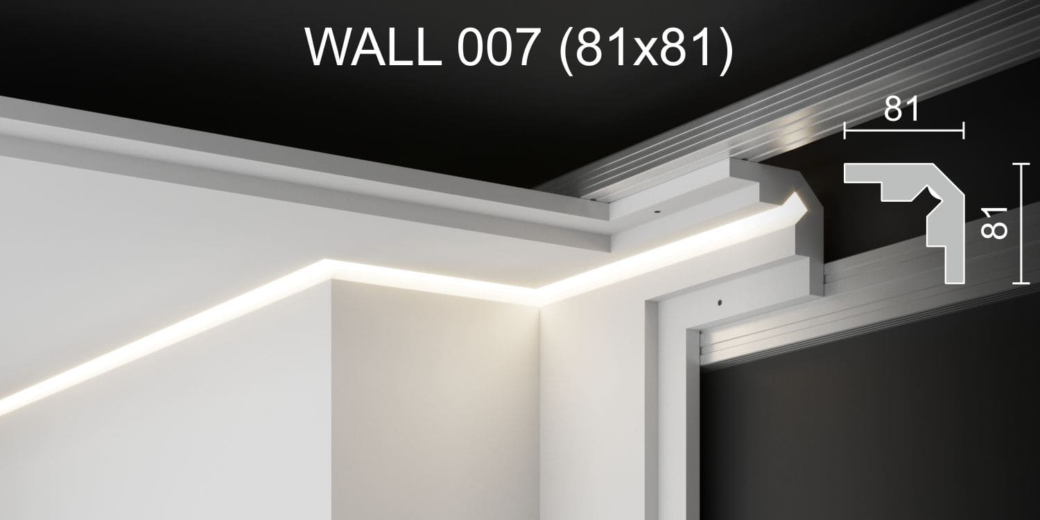 Светильник встраиваемый стеновой гипсовый WALL 007